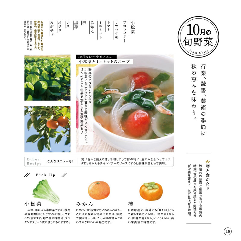 カタログギフト・サンプル：知多農家さんの食卓 16,000円コース 19ページ