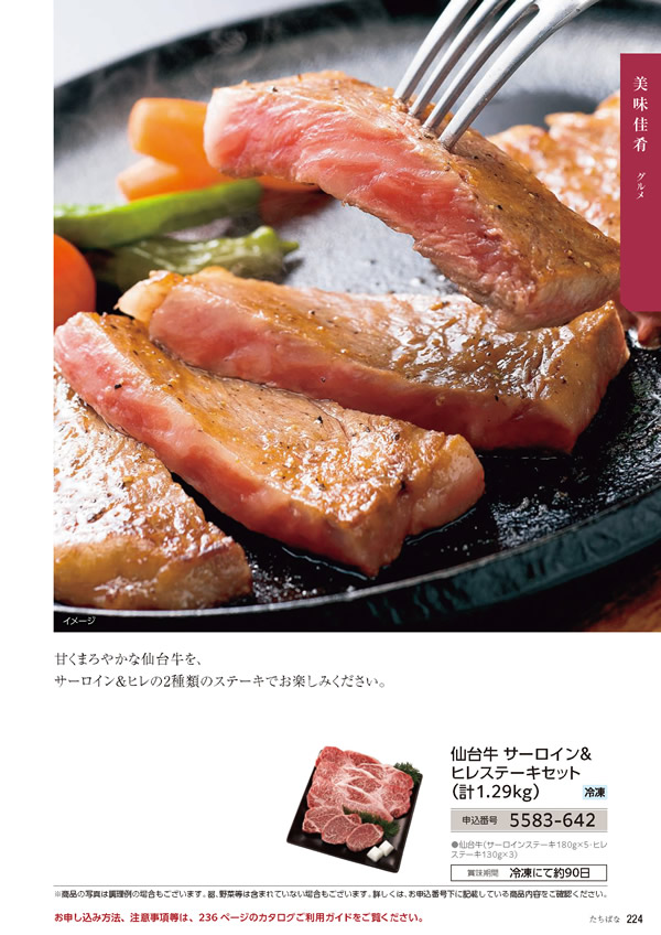 カタログギフト・サンプル：たびもの撰華 50,900円コース 225ページ
